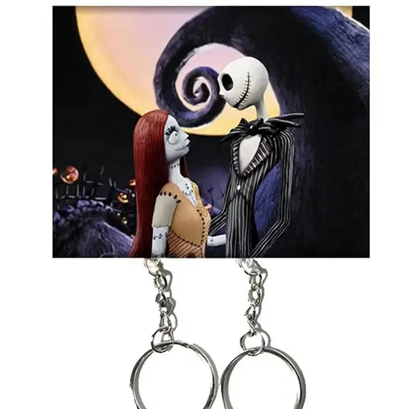 New Couple Keychain Hanger Wall Key Holder Home Decor Cartoon Kawaii Key Pendant Backpack Key Ring Storage Rack For Lover Gifts